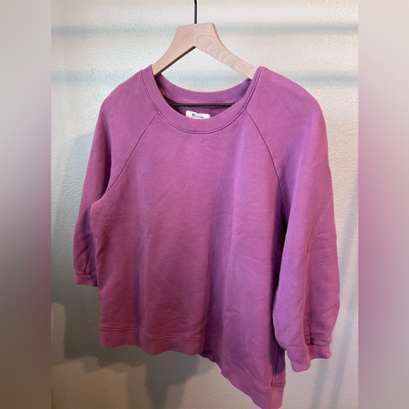 Madewell Tops - Madewell Women's (Re)sourced Cotton Cloudberry Sweatshirt Small